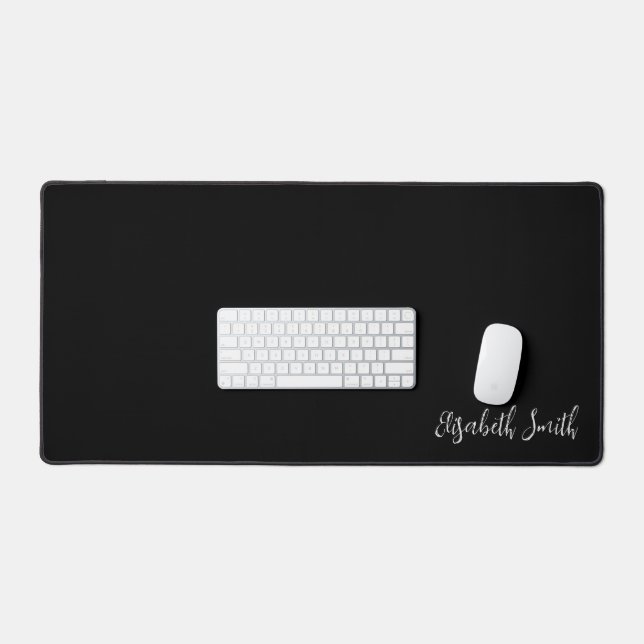 Personalised Your Name with Black & White Desk Mat (Keyboard & Mouse)