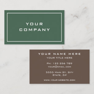 Personalised Your Own Design Company Business Card