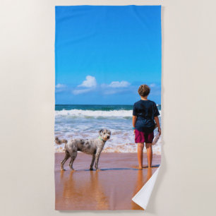 Personalised Your Pet Photo Beach Towel