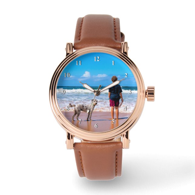 Personalised Your Pet Photo Watch Gift (Front)