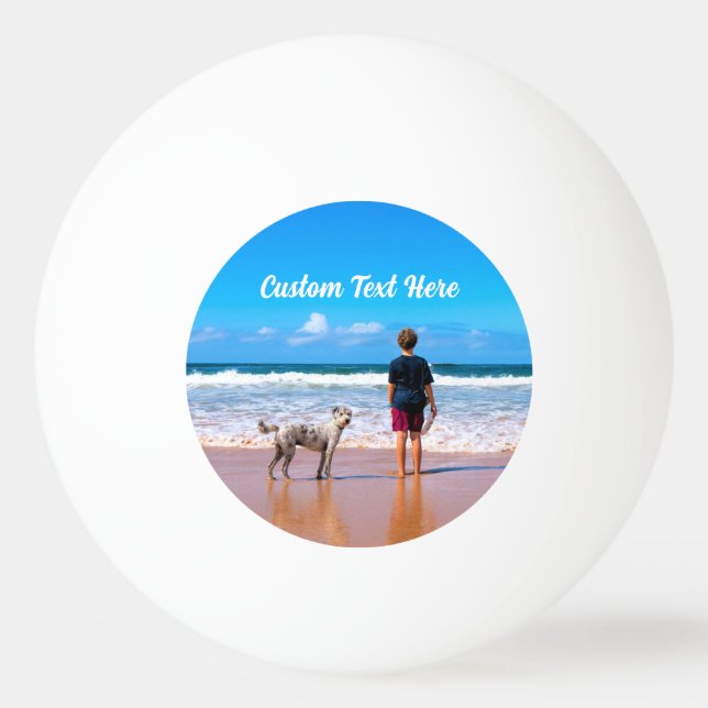 Personalised Your Pet Ping Pong Ball Custom Text (Front)