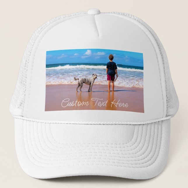 Personalised Your Pet Trucker Hat with Custom Text (Front)