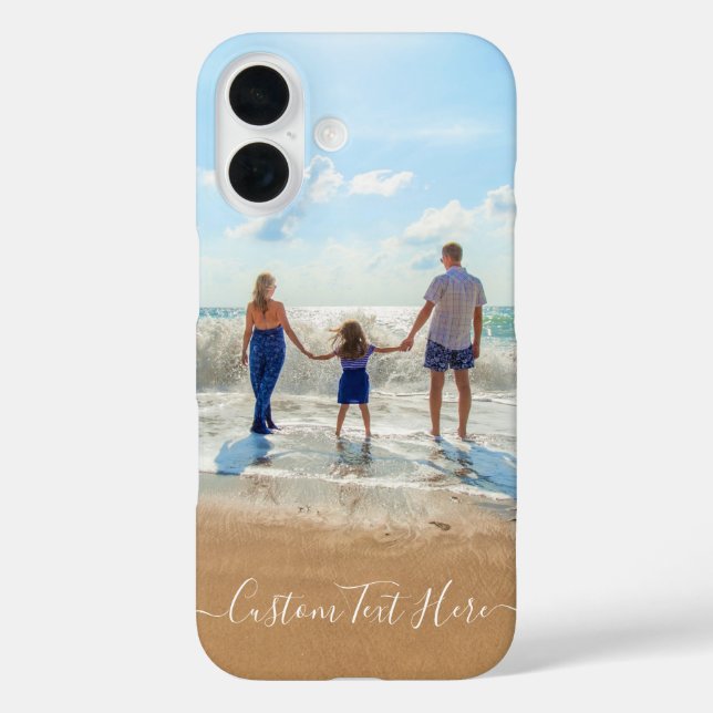 Personalised Your Photo and Custom Text Case-Mate iPhone Case (Back)