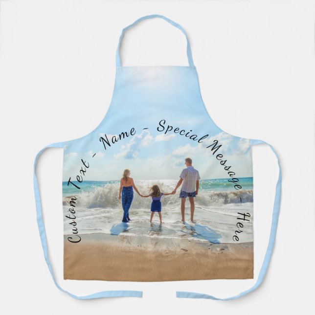 Personalised Your Photo Apron with Custom Text (Front)