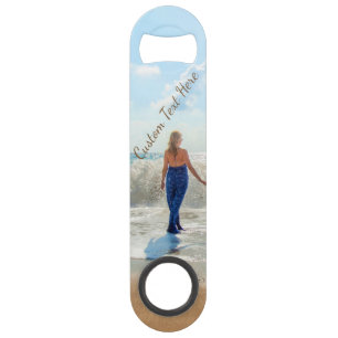 Personalised Your Photo Bar Key with Custom Text