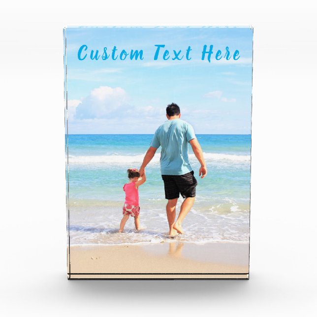 Personalised Your Photo Bock with Custom Text (Front)