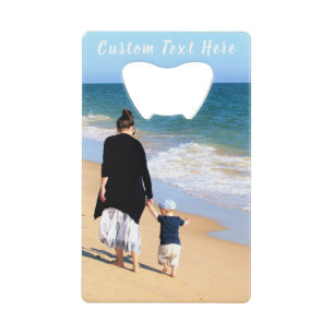 Personalised Your Photo Bottle Opener Custom Text