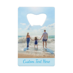 Personalised Your Photo Bottle Opener Custom Text