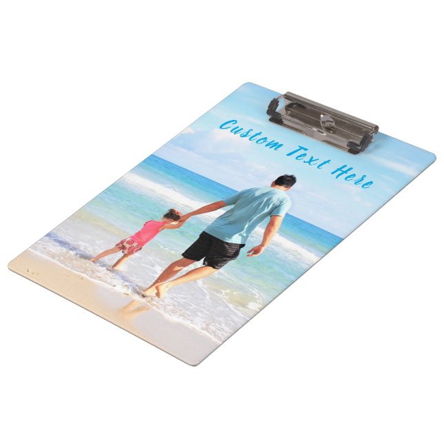 Personalised Your Photo Clipboard with Custom Text (Angled)