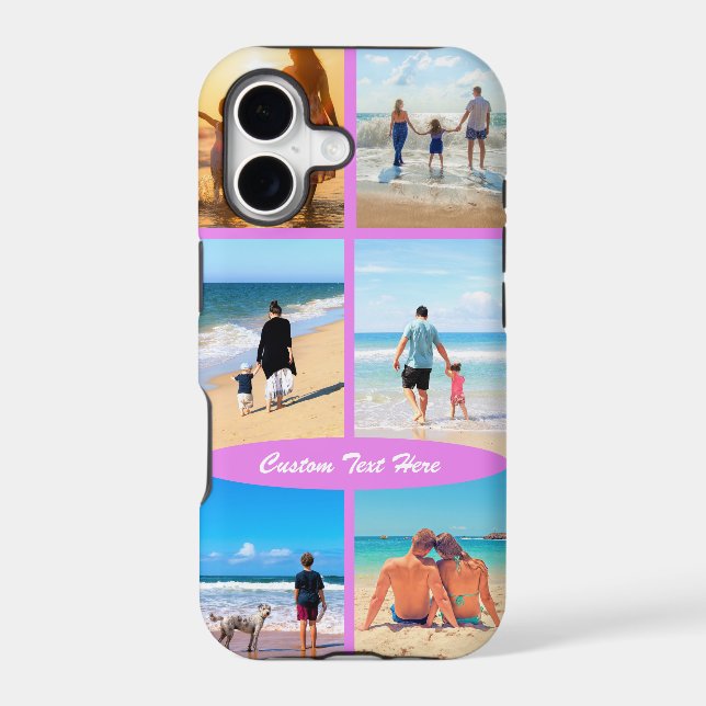 Personalised Your Photo Collage with Custom Text (Back)
