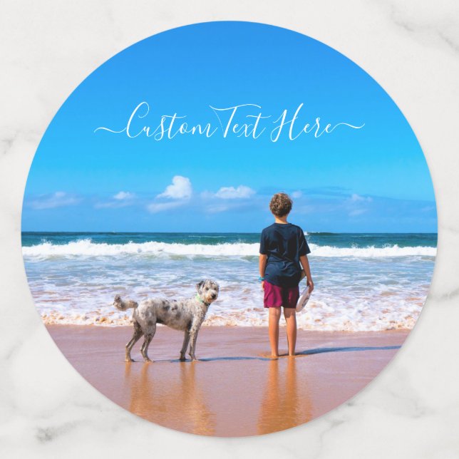 Personalised Your Photo Confetti with Custom Text (Large Front)