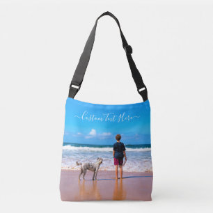 Personalised Your Photo Crossbody Bag Custom Text