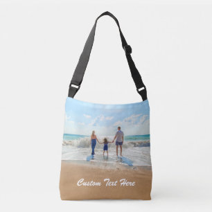 Personalised Your Photo Custom Text Crossbody Bag