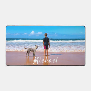 Personalised Your Photo Desk Mat with Custom Name
