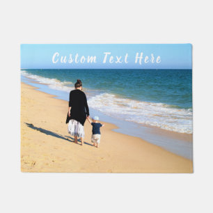 Personalised Your Photo Doormat with Custom Text
