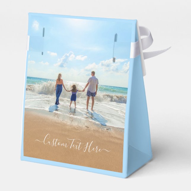 Personalised Your Photo Gift Box with Custom Text (Back Side)