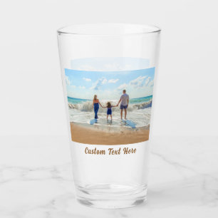 Personalised Your Photo Glass with Custom Text