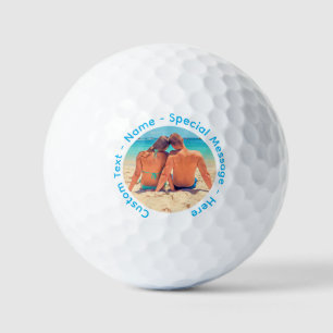 Personalised Your Photo Golf Balls and Custom Text