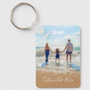 Personalised Your Photo Keychain with Custom Text