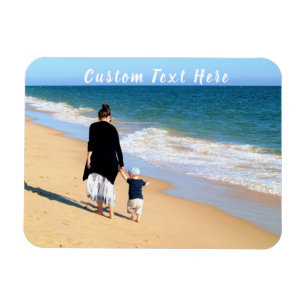 personalised Your Photo Magnet with Custom Text