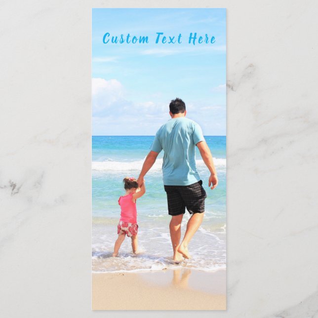 Personalised Your Photo Menu with Custom Text (Back)