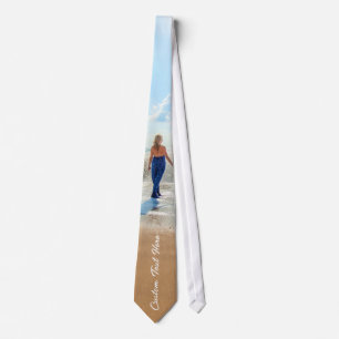 Personalised Your Photo Neck Tie with Custom Text