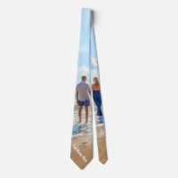 Personalised Your Photo Neck Tie with Custom Text