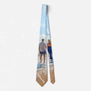 Personalised Your Photo Neck Tie with Custom Text