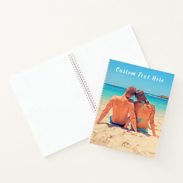 Personalised Your Photo Notebook with Custom Text (Inside)