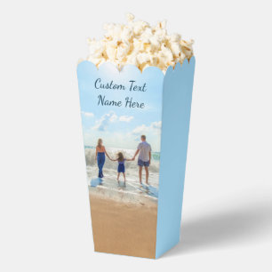 Personalised Your Photo Popcorn Box Custom Text
