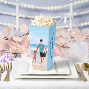 Personalised Your Photo Popcorn Box Custom Text