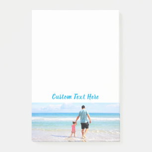 Personalised Your Photo Post-it® Notes Custom Text