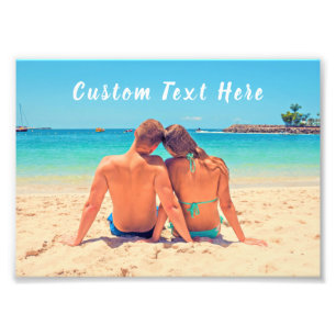 Personalised Your Photo Poster with Custom Text