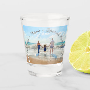 Personalised Your Photo Shot Glass and Custom Text