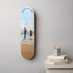 Personalised Your Photo Skateboard and Custom Text