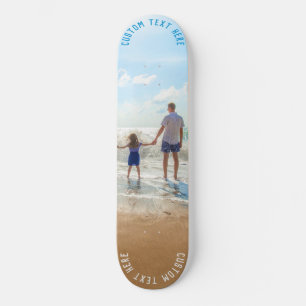 Personalised Your Photo Skateboard and Custom Text