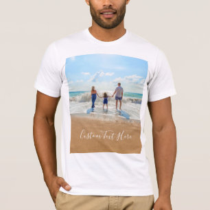 Personalised Your Photo T-Shirt with Custom Text