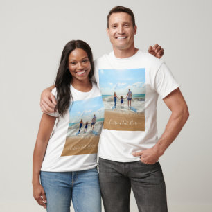 Personalised Your Photo T-Shirt with Custom Text