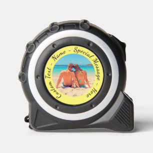 Personalised Your Photo Tape Measure Custom Text 1