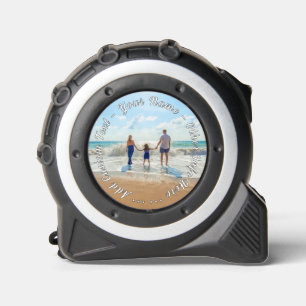 Personalised Your Photo Tape Measure Custom Text 1
