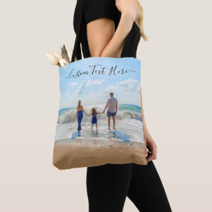 Personalised Your Photo Tote Bag with Custom Text
