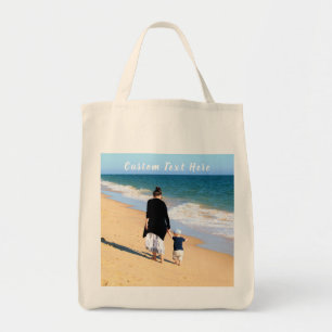 Personalised Your Photo Tote Bag with Custom Text