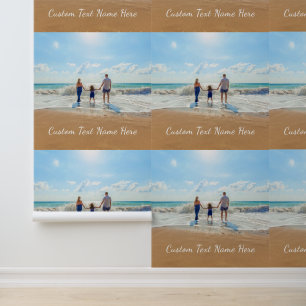 Personalised Your Photo Wallpaper with Custom Text