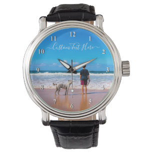 Personalised Your Photo Watch with Custom Text