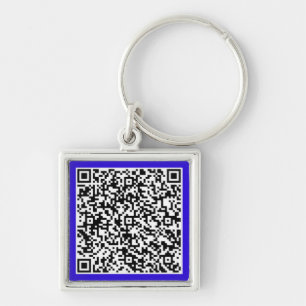 Personalised Your QR Code Keychain Custom Colour