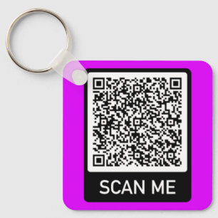 Personalised Your QR Code Keychain Example