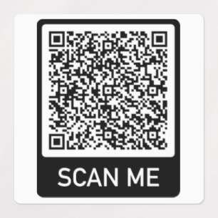 Personalised Your QR Code Labels Example
