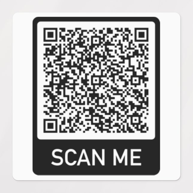 Personalised Your QR Code Labels Example (Design 1)