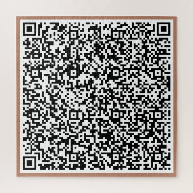Personalised Your QR Code Puzzle Example (Vertical)