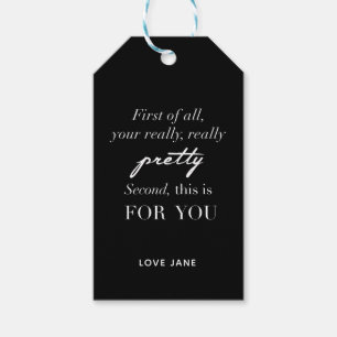 Personalised "Your really Pretty" gift tag